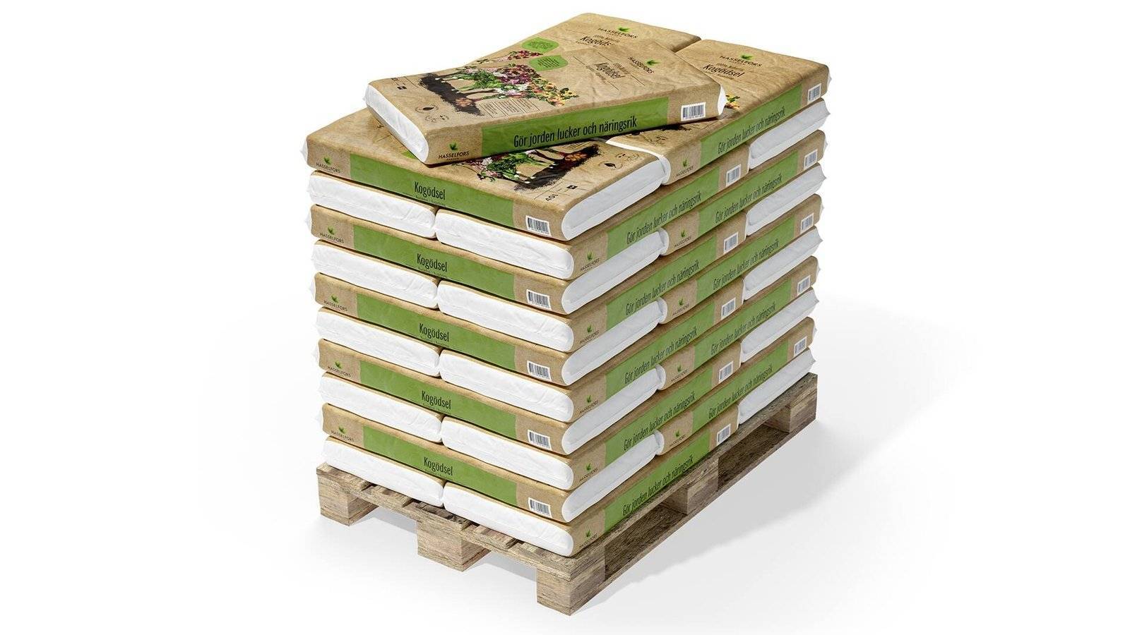 Köp Hasselfors kogödsel KRAV, 40 liter, 51st, Helpall - Fraktfritt Hasselfors Garden Gödsel